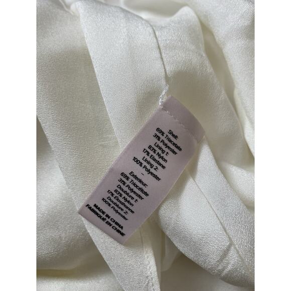 Cinq A Sept Arleen Strapless Mini Dress Boned Bustier Open Back Ivory Sz 4 White - Picture 8 of 9